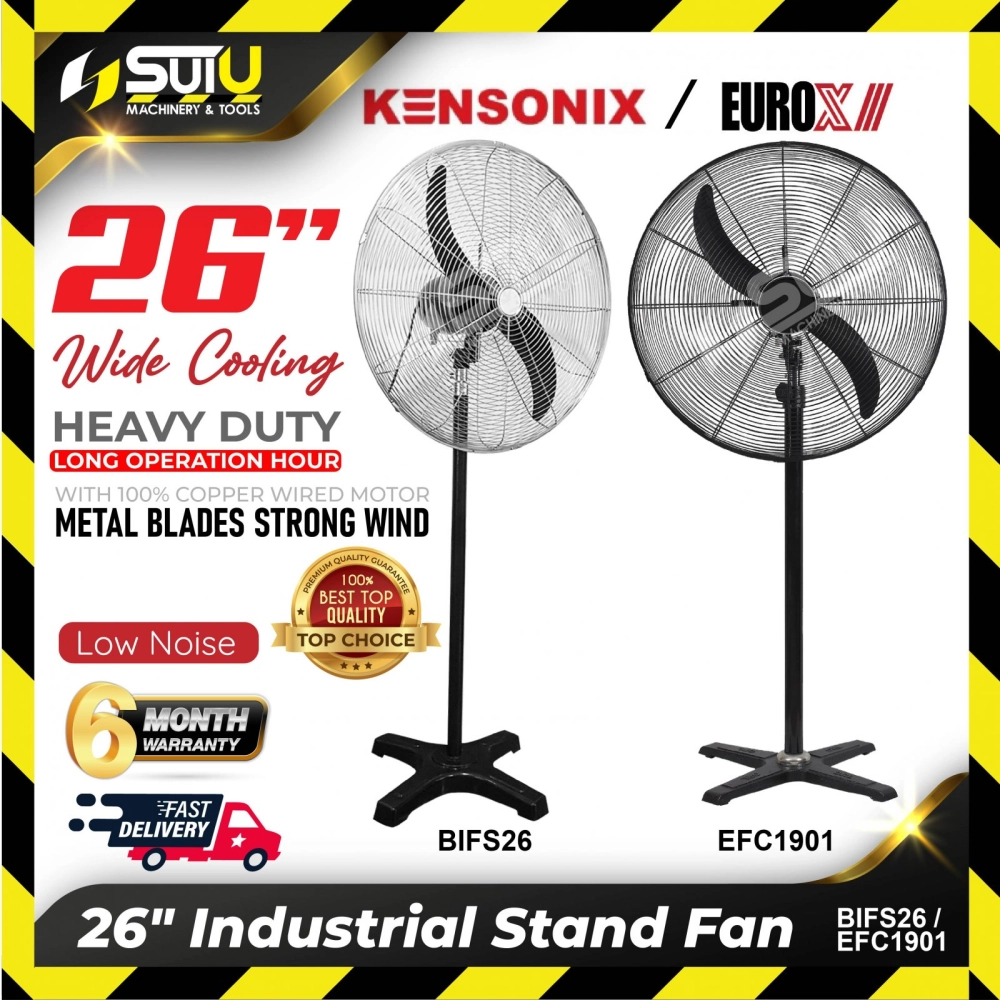 KENSONIX BISF26 / EUROX EFC1901 26" Industrial Stand Fan