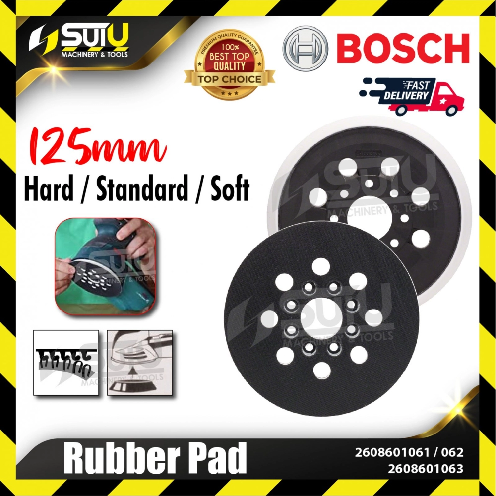 BOSCH 2608601061/ 062/ 063 125MM Rubber Pad (Hard/Standard/Soft)