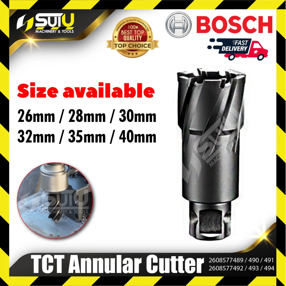 BOSCH 2608577489/ 490/ 491/ 492/ 493/ 494 35MM TCT Annular Cutter (26-40MM)