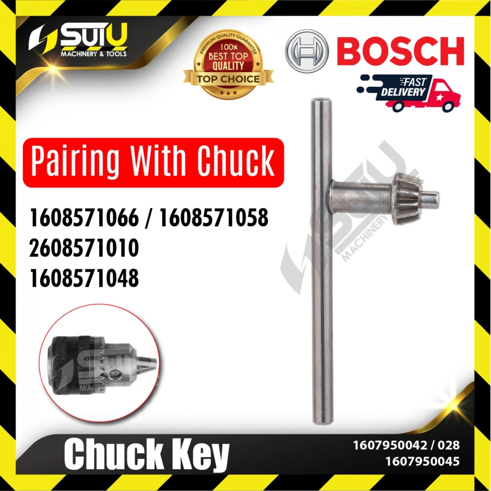 BOSCH 1607950028/ 042/ 045 Chuck Key Pairing with Chuck