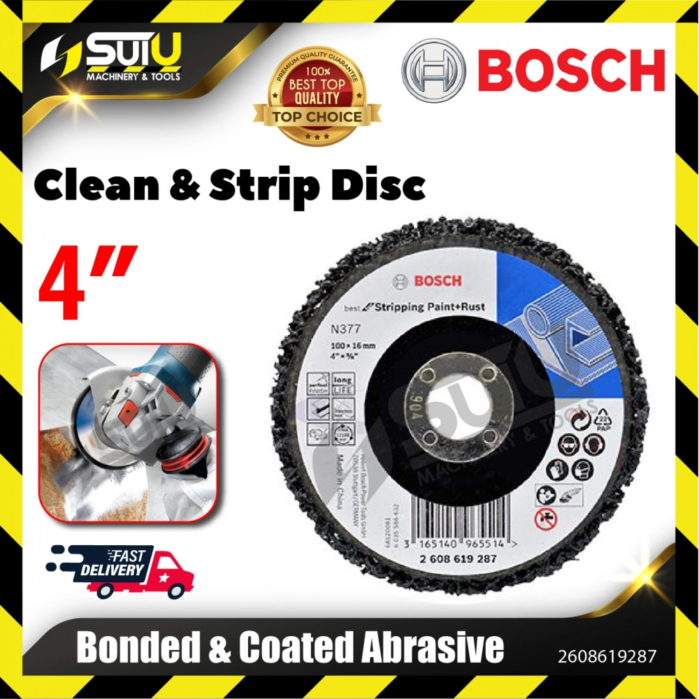 BOSCH 2608619287 1PCS 4" Clean & Strip Disc