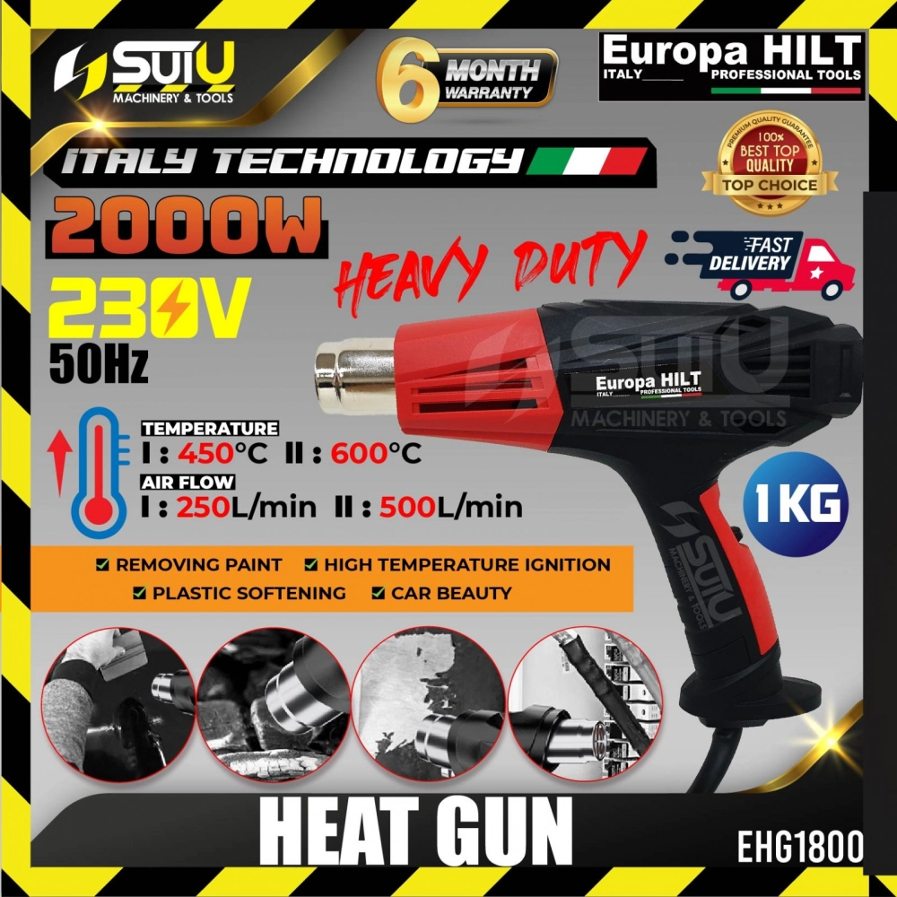 EUROPA HILT EHG-1800 / EHG1800 / EHG 1800 Heat Gun 2000W
