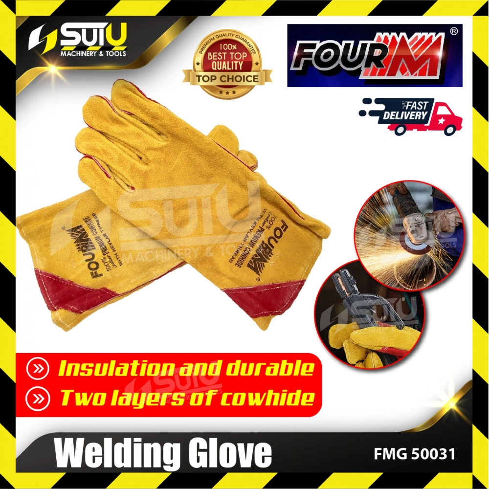 FOUR M FMG50031 / FMG 50031 13" Premium Cowhide Welding Glove
