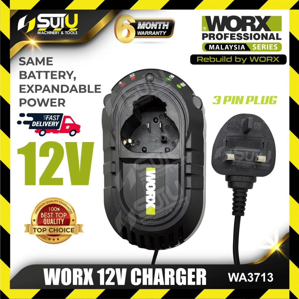 WORX WA3713 12V 1.5A Li-ion Battery Charger