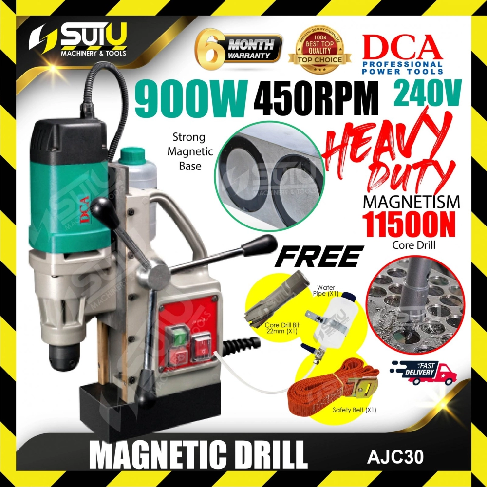 DCA AJC30 11500N Magnetic Drill 900W 450RPM