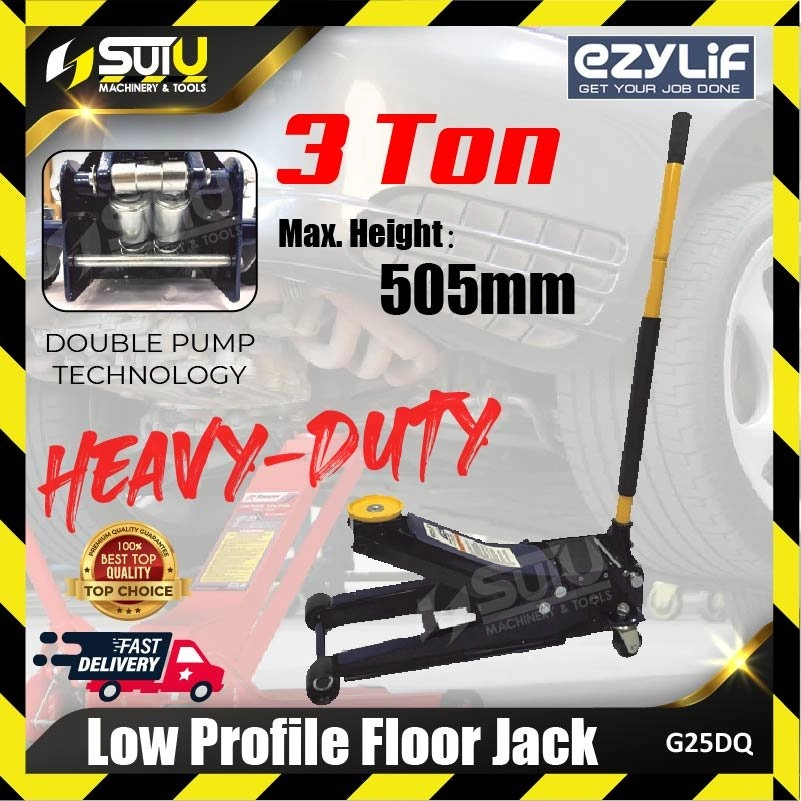 EZYLIF G25DQ Low Profile Heavy-Duty Floor Jack