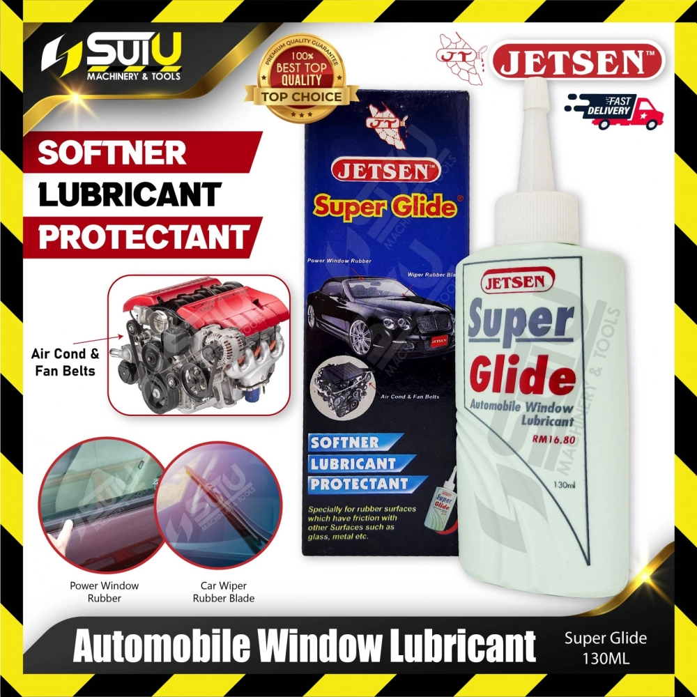 JETSEN 130ML Super Glide Automobile Window Lubricant / Softner Lubricant Protectant