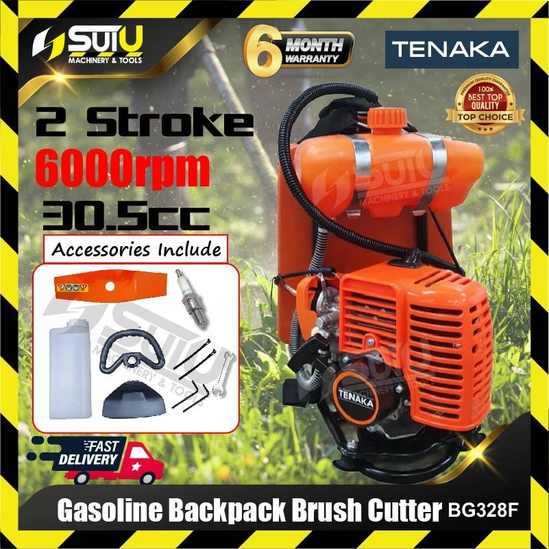 TENAKA / TANAKA BG328F 30.5CC 2 Stroke Gasoline Backpack Brush Cutter 6000RPM