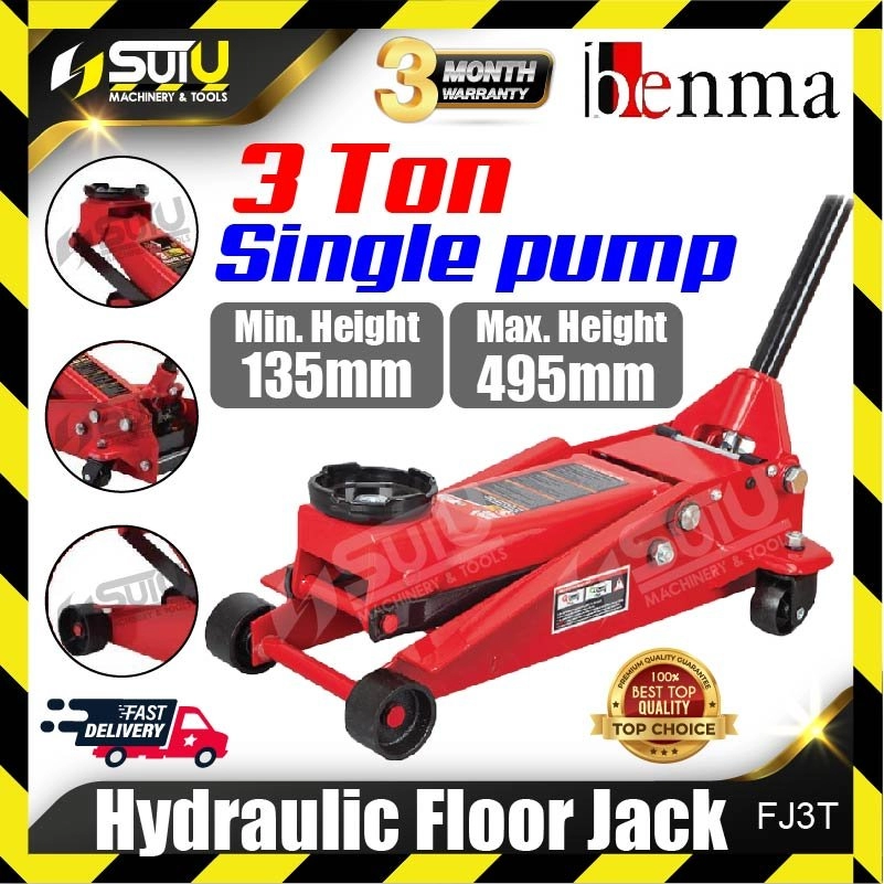 BENMA FJ3T 3Ton Single Pump Hydraulic Floor Jack