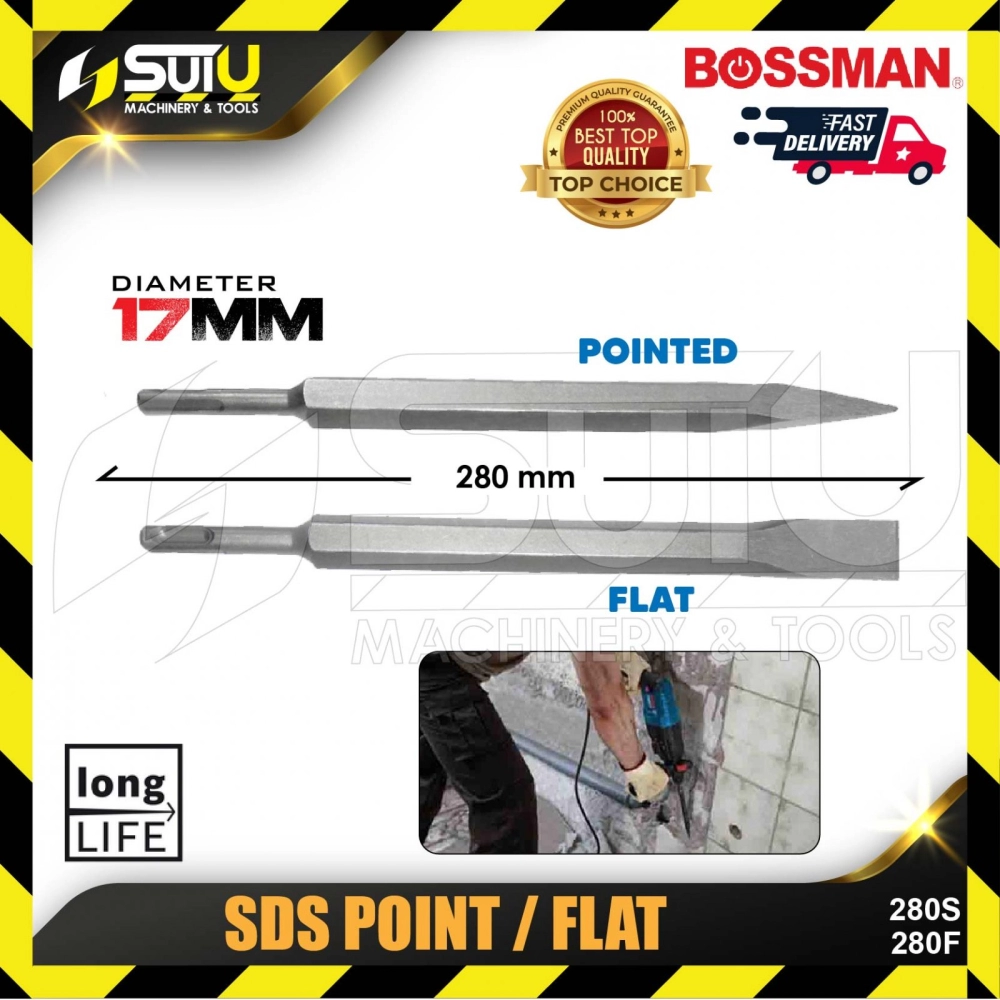 BOSSMAN BSP280 / BSF280 17MM SDS Point Or Flat