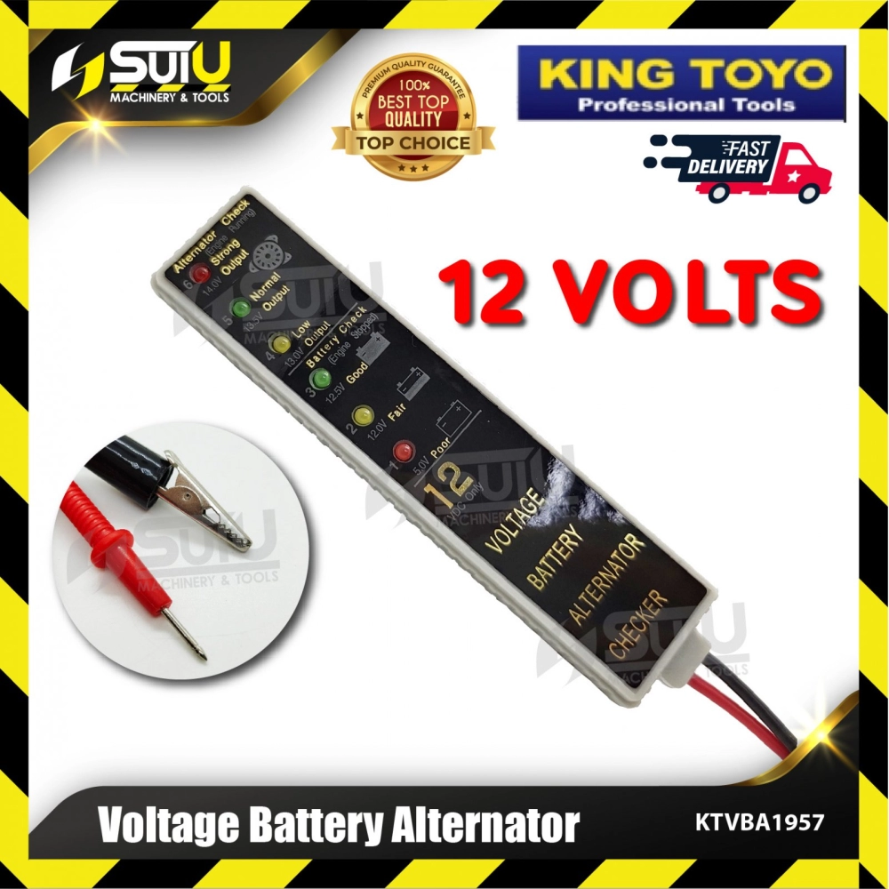 KING TOYO KTVBA-1957/ KT-1957 12 VOLTS Voltage Battery Alternator