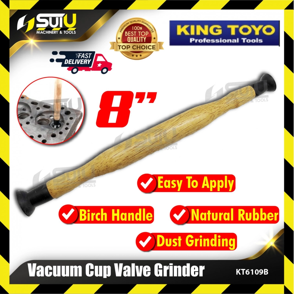KING TOYO KT6109B/ KT-6109B 8" Vacuum Cup Valve Grinder