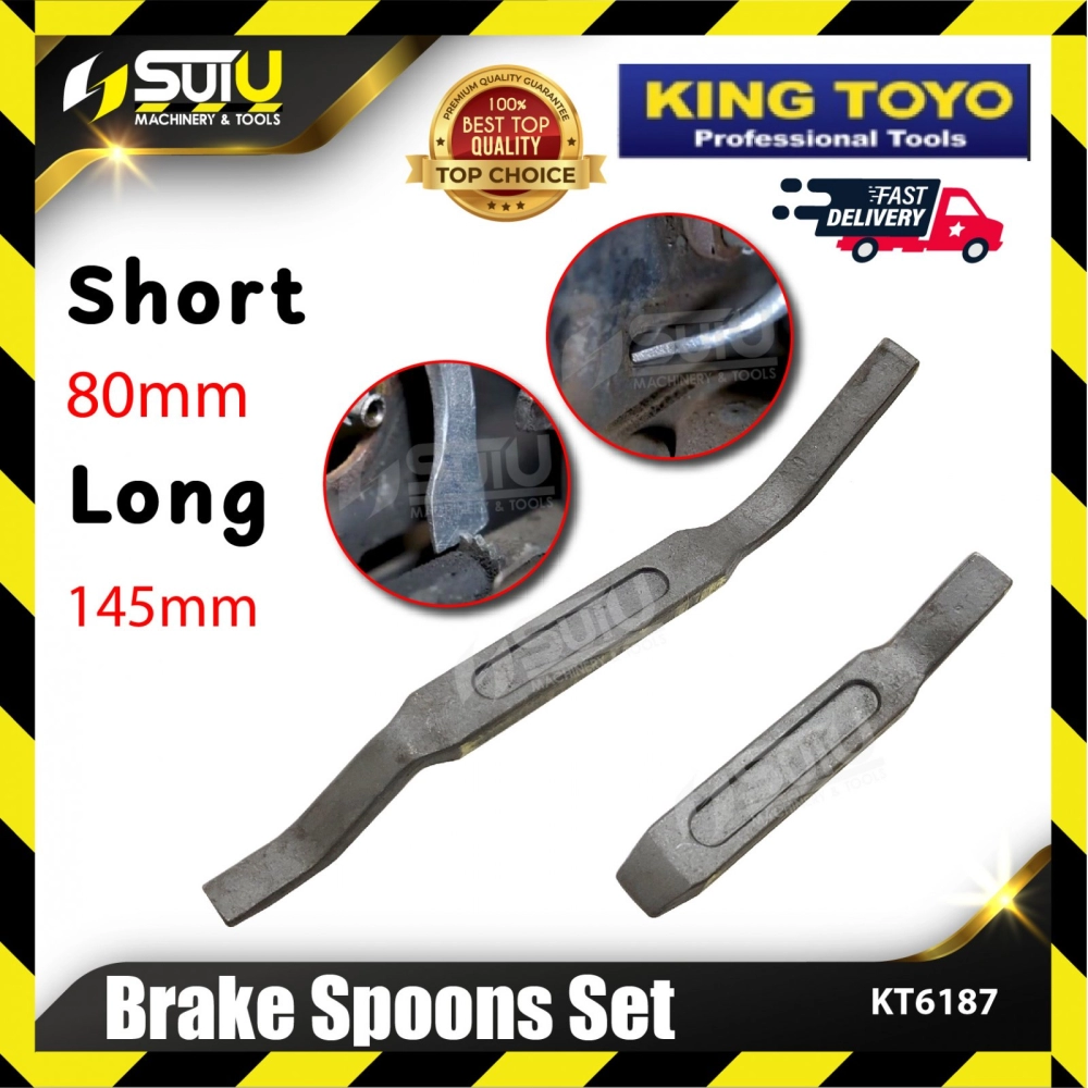 KING TOYO KT6187/ KT-6187 2PCS Brake Spoons Set