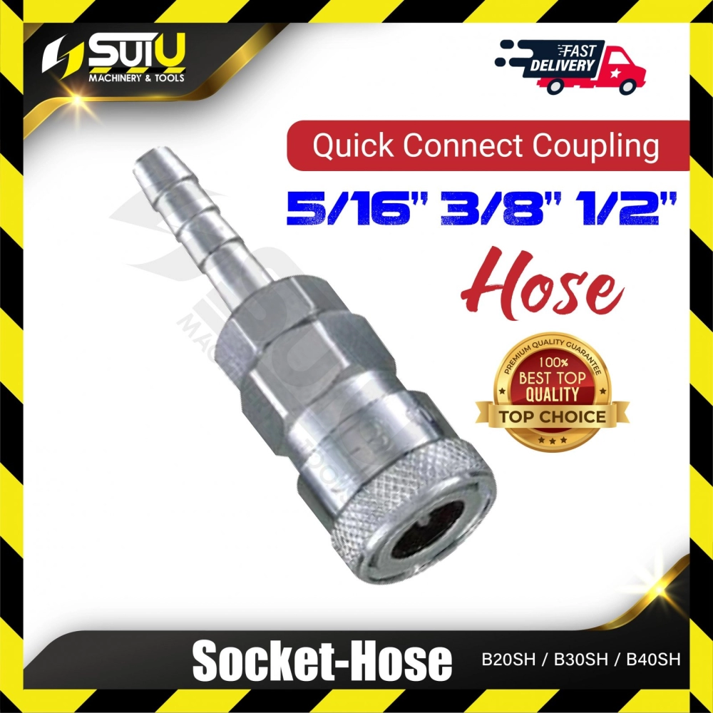 B20SH/ B30SH/ B40SH 1PCS Socket Hose (Quick Connect Coupling)
