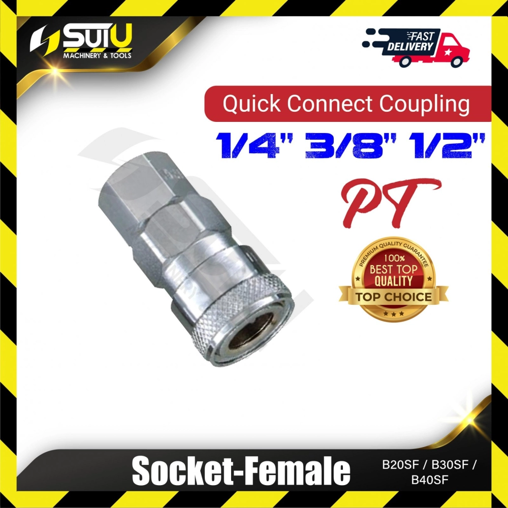 B20SF/ B30SF/ B40SF 1PCS Socket Female (Quick Connect Coupling)