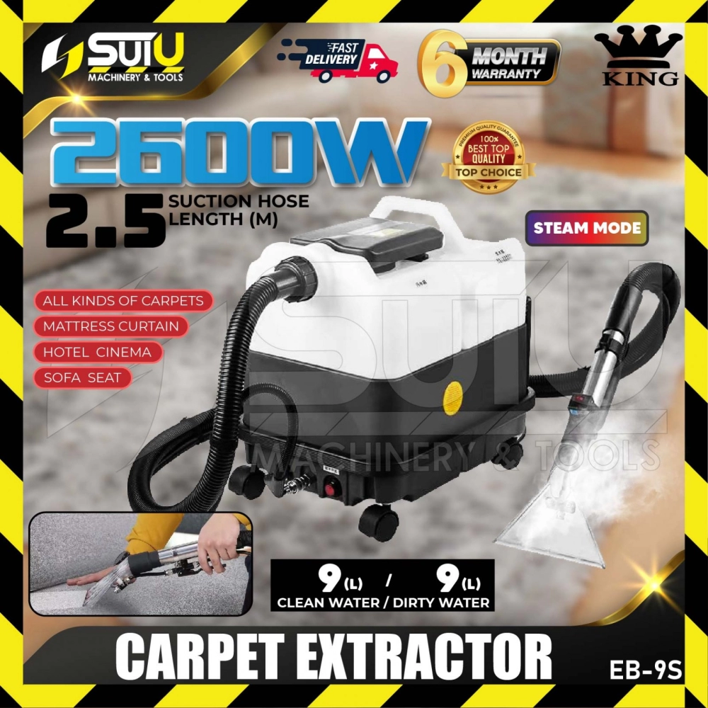 KING EB-9S 9L Carpet Extractor 2600W