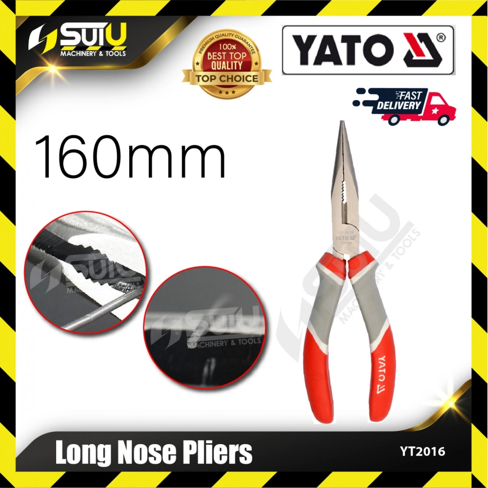 YATO YT-2016 / YT2016 1PCS 160MM Long Nose Pliers