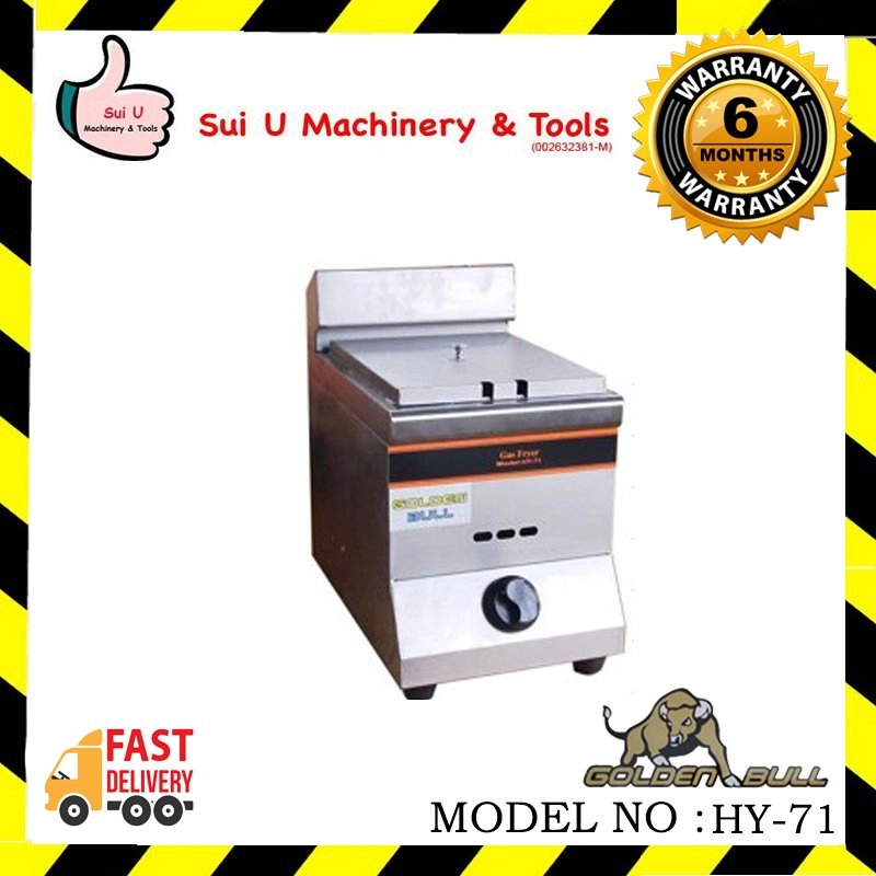 GOLDEN BULL HY-71 Gas Fryer (Single Tank)