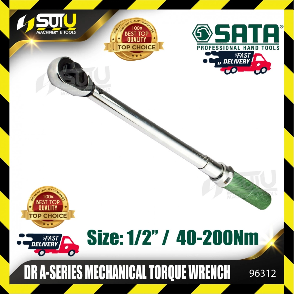 SATA 96312 1/2" 1PCS Dr A-Series Mechanical Torque Wrench 40-200NM