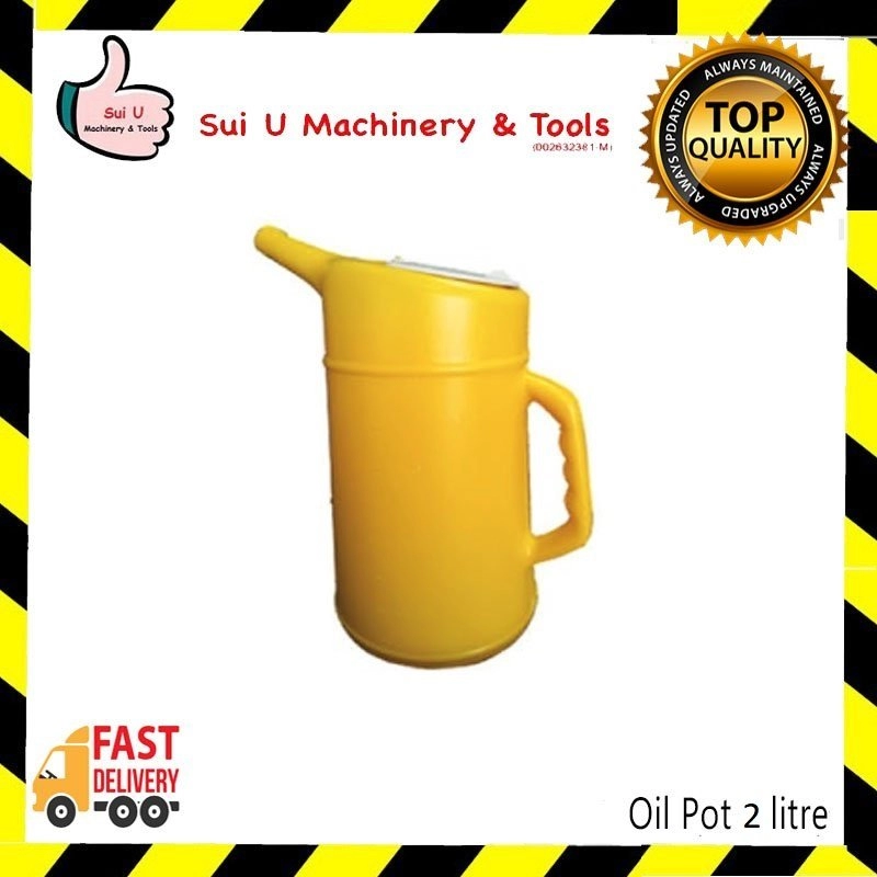 2 Litre Oil Pot (Yellow)