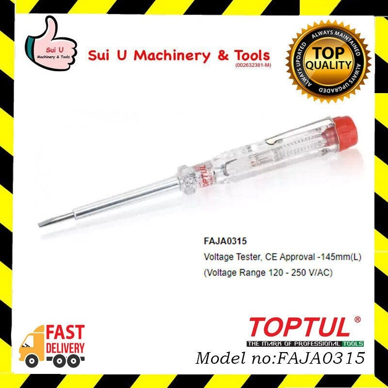 TOPTUL FAJA0315 / FAJA 0315 Screwdriver Voltage Tester GS / CE Approval