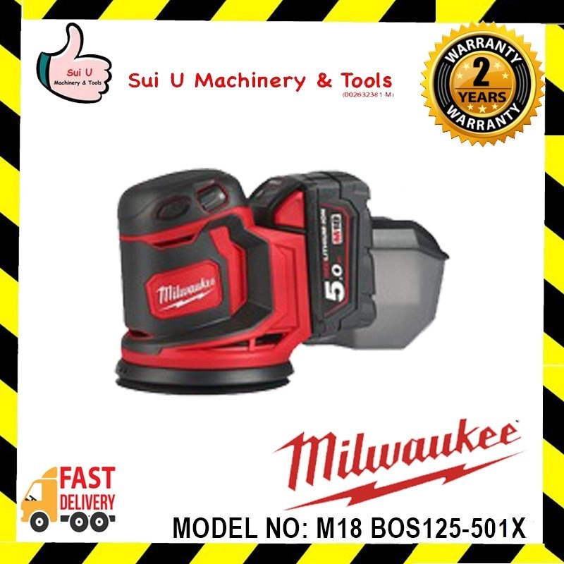 MILWAUKEE M18 BOS125-501X / BOS125-501B M18™ 125MM Orbit Sander