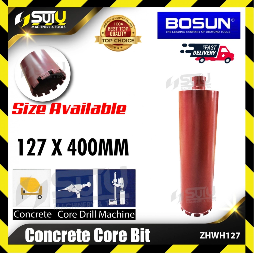 BOSUN ZHWH127 127 x 400MM Concrete Core Bit