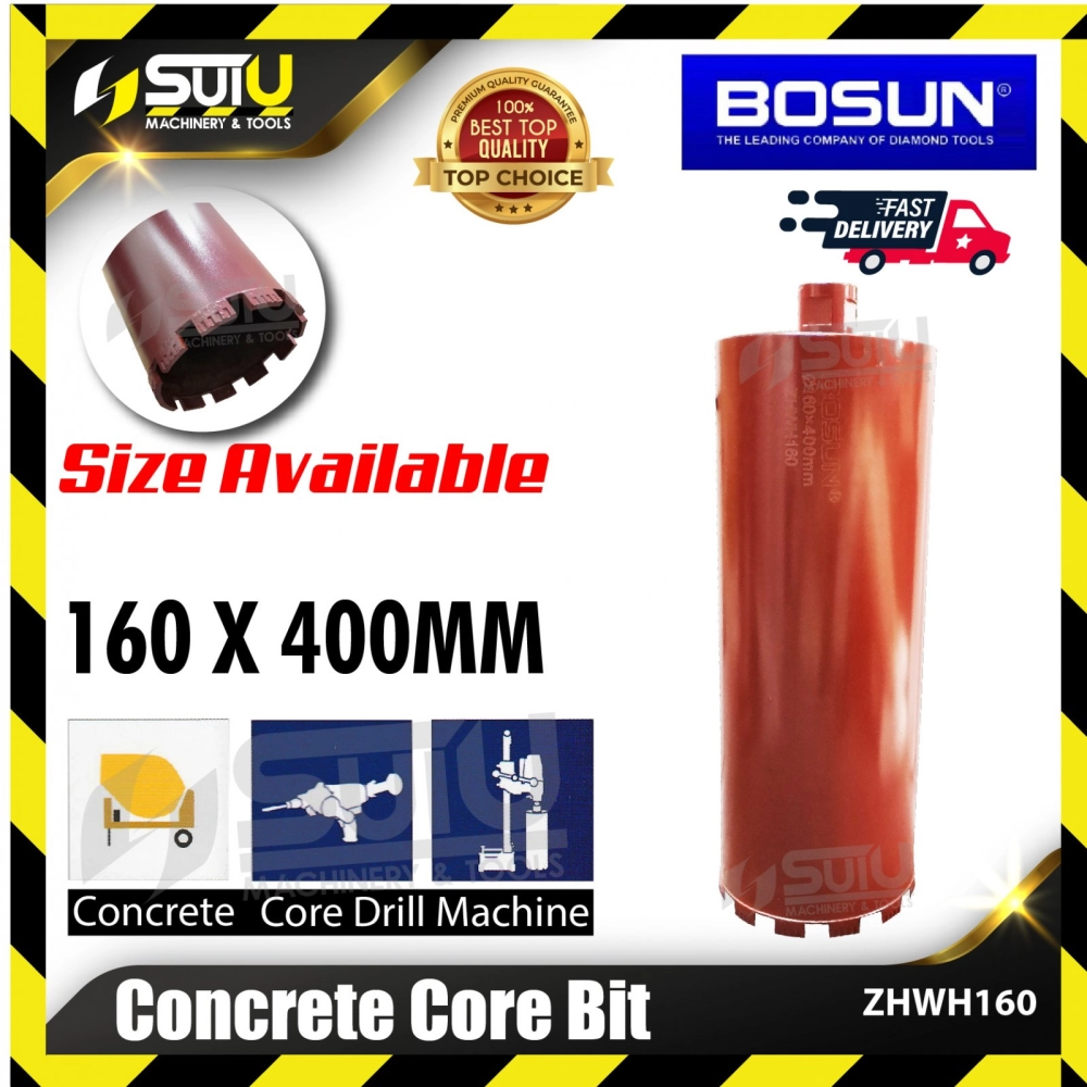 BOSUN ZHWH160 160 x 400MM Concrete Core Bit