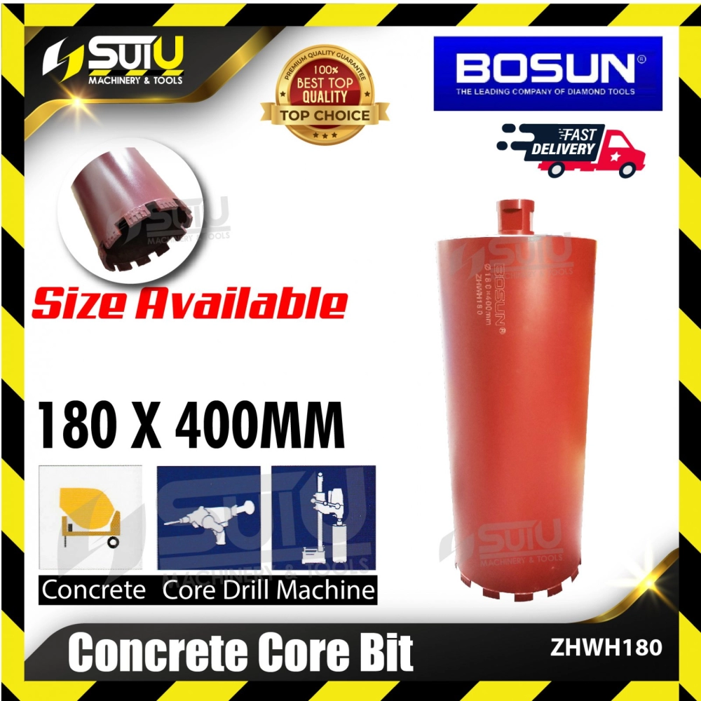 BOSUN ZHWH180 180 x 400MM Concrete Core Bit