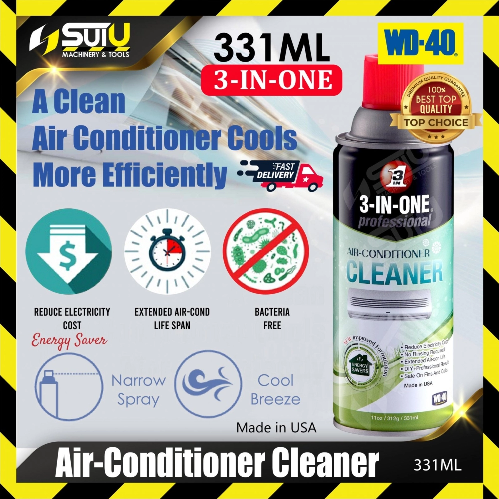 WD-40 331ML 3-In-1 Professional Air Conditioner Cleaner