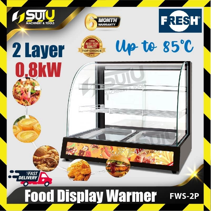 FRESH FWS-2P 0.8kw 2 Layer Food Display Warmer / Showcase