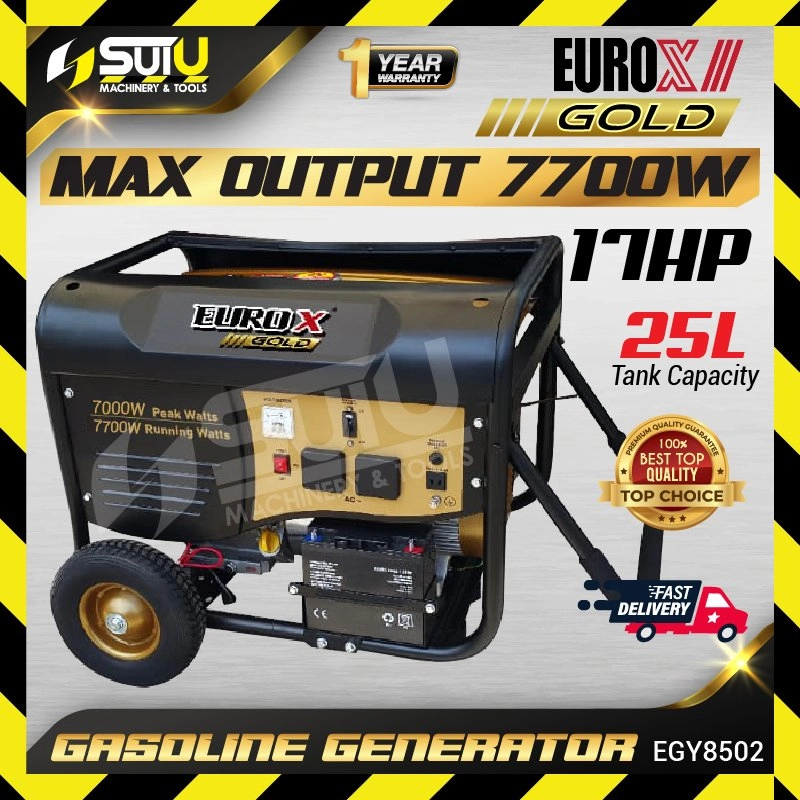 EUROX GOLD EGY8502 17HP 4-Stroke Heavy Duty Gasoline Generator 7700W