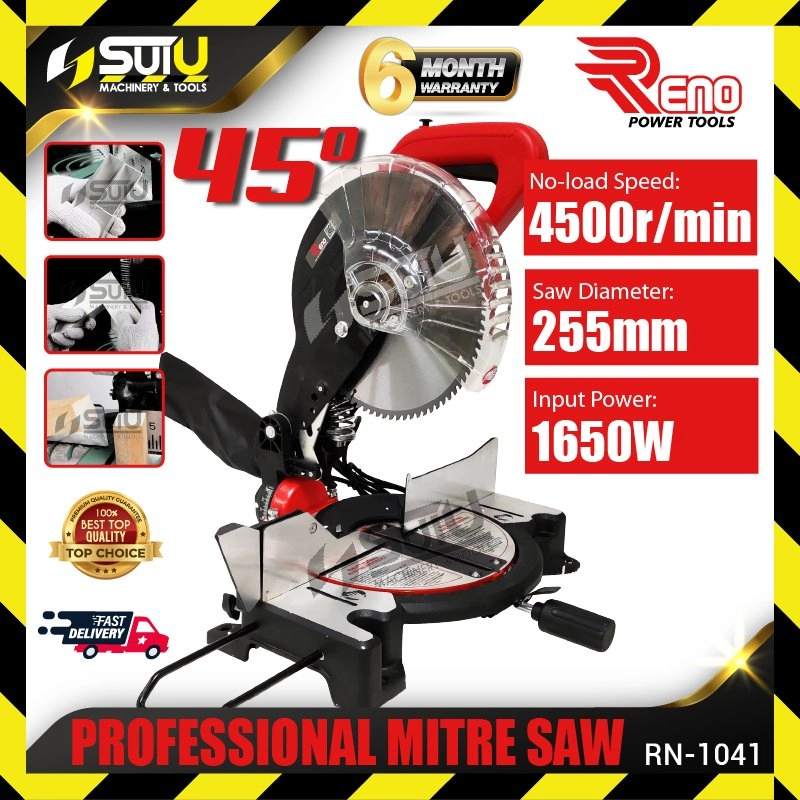 RENO RN-1041 / RN1041 10" Professional Mitre Saw 1650W 4500RPM