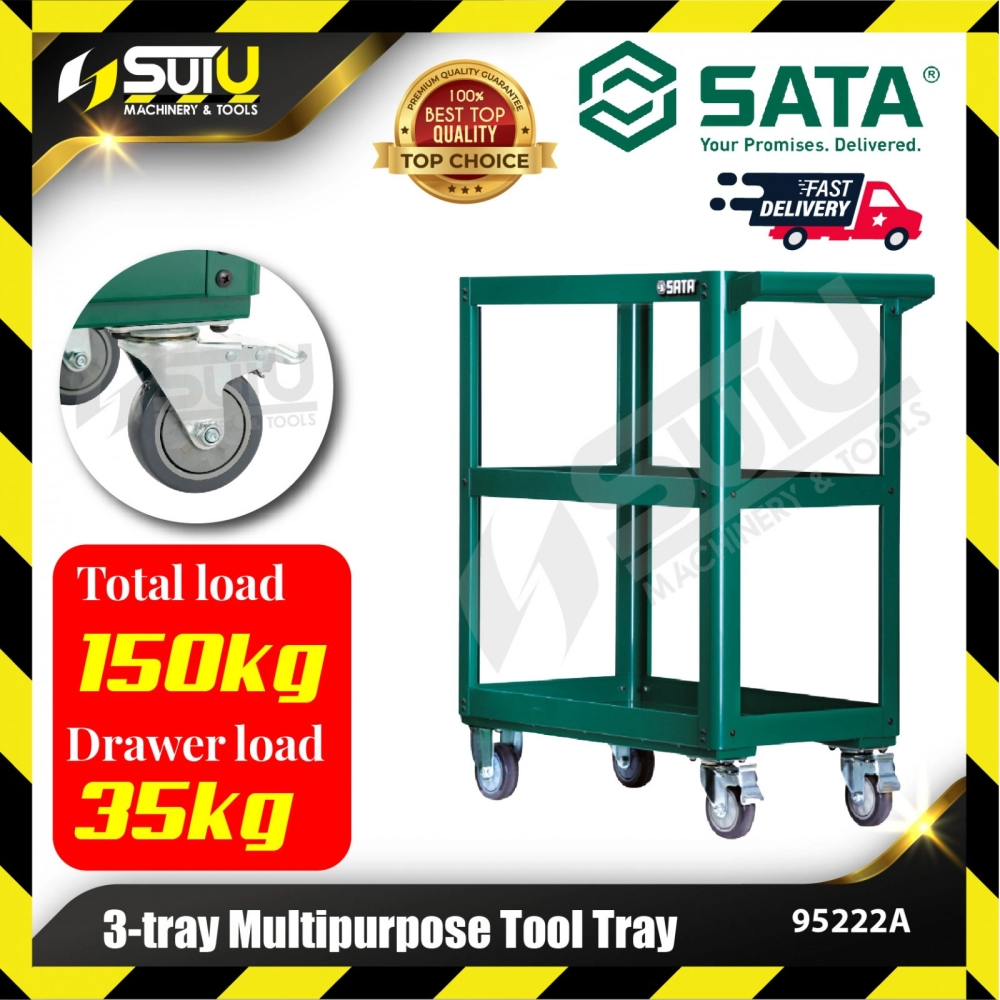 SATA 95222A 3-Tray Multi-Purpose Tool Tray
