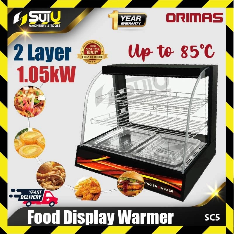 ORIMAS SC5 2-Layer Food Display Warmer 1.05kW