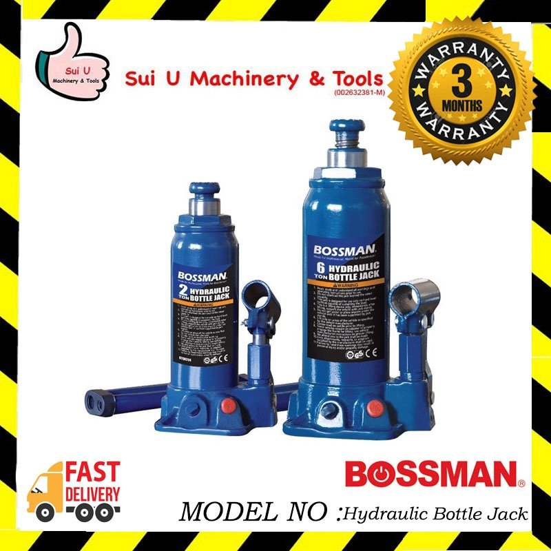 BOSSMAN BT91004 10 Ton Hydraulic Bottle Jack