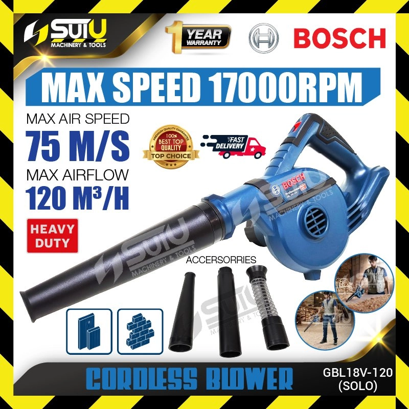 BOSCH GBL 18V-120 / GBL18V-120 / 0 601 9F5 1L0 18V Heavy Duty Cordless Blower 17000RPM (SOLO-No Battery & Charger)