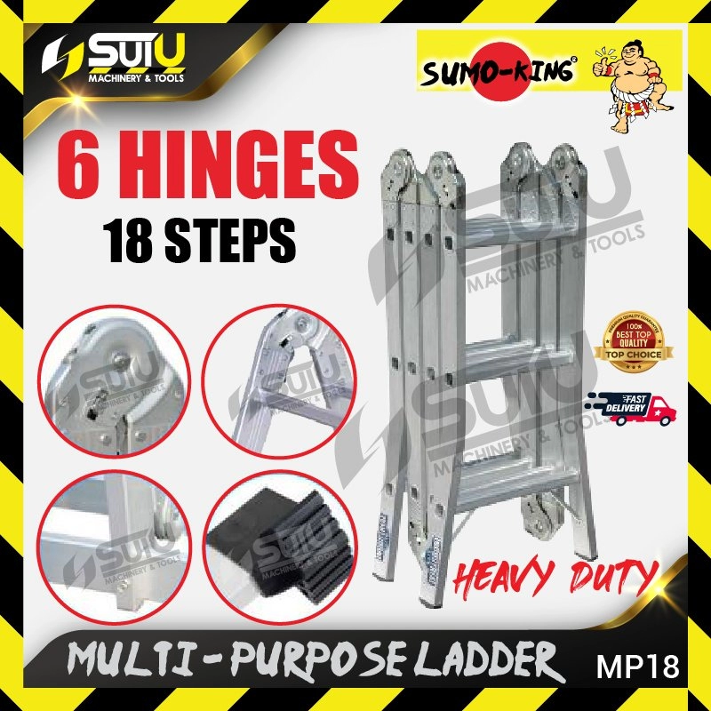 SUMO KING MP18 6 Hinges 18 Steps Multi-Purpose Ladder