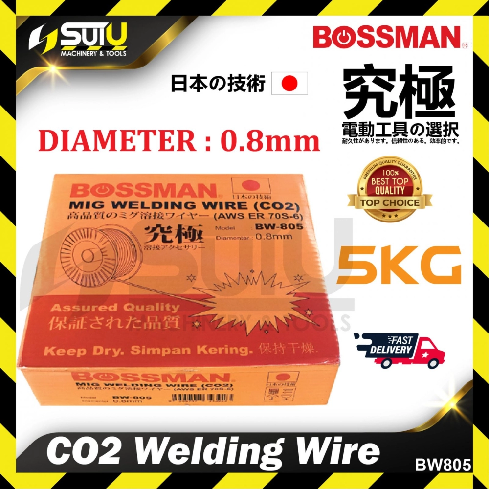 BOSSMAN BW805 0.8MM CO2 MIG Welding Wire 5KG