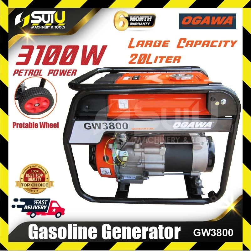 OGAWA GW3800 20L Professional Gasoline Generator 3100W