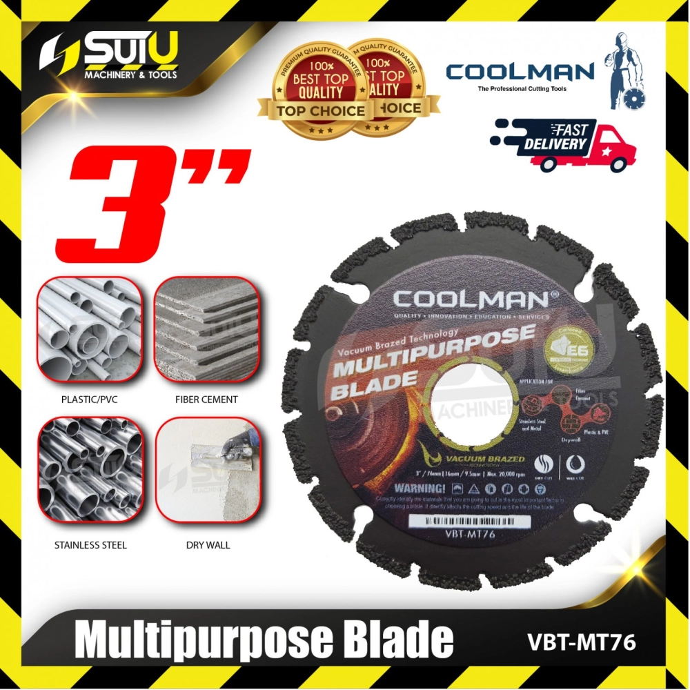 COOLMAN VBT-MT76 3" Multipurpose Blade