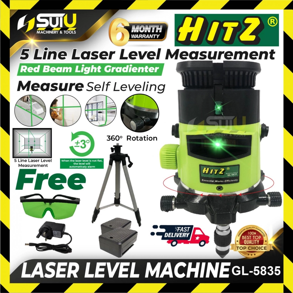 HITZ GL-5835 Green Laser Marker c/w Beep