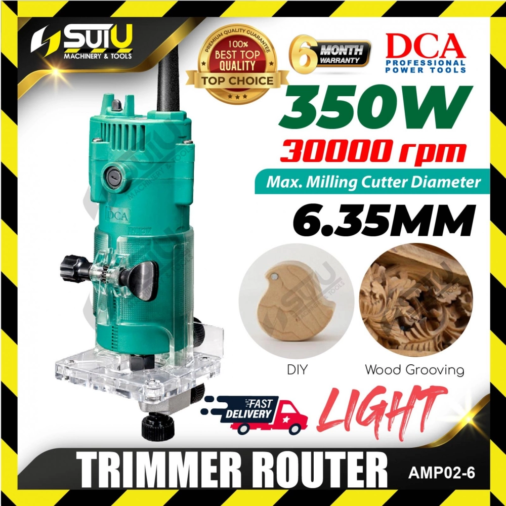 DCA AMP02-6 Trimmer Router 350W 30000RPM