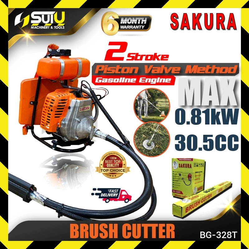 SAKURA BG-328T / BG328T 30.5CC 2-Stroke Gasoline Engine Brush Cutter 0.81kW 6000RPM