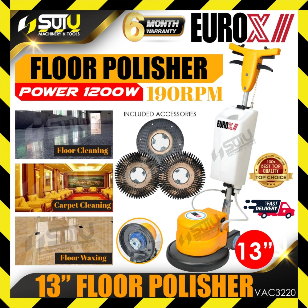 EUROX VAC3220 13" Floor Polisher 1200W 190RPM