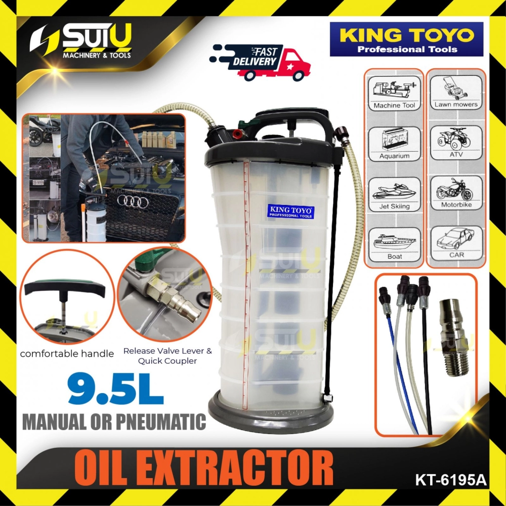 KING TOYO KT-6195A / KT6195A 9.5L Oil Extractor