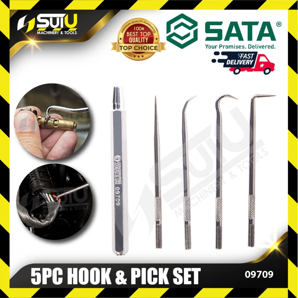 SATA 09709 5PCS Hook & Pick Set