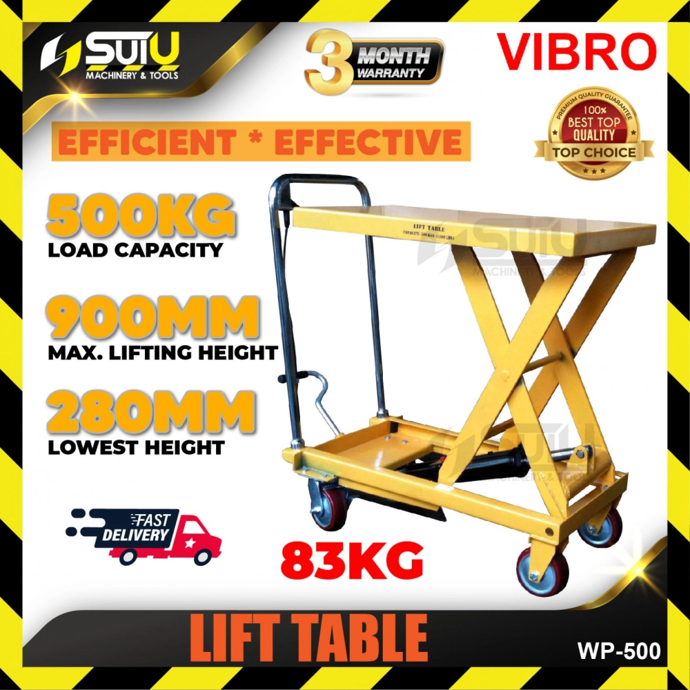 VIBRO WP-500 / WP500 Hand Lift Table 500KG