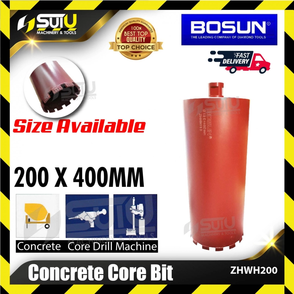 BOSUN ZHWH200 200 x 400MM Concrete Core Bit