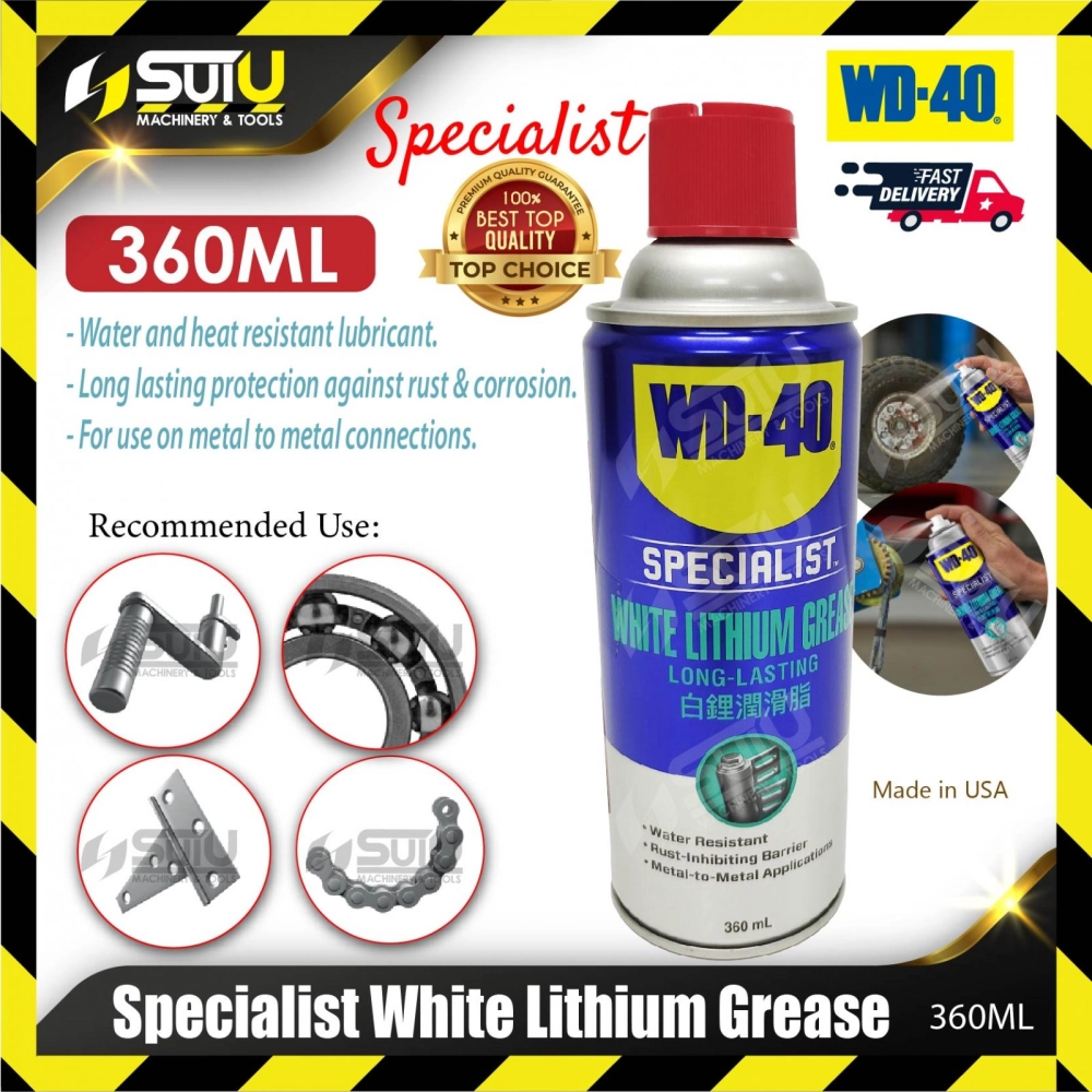 WD-40 360ML Specialist High Performance White Lithium Grease Spray